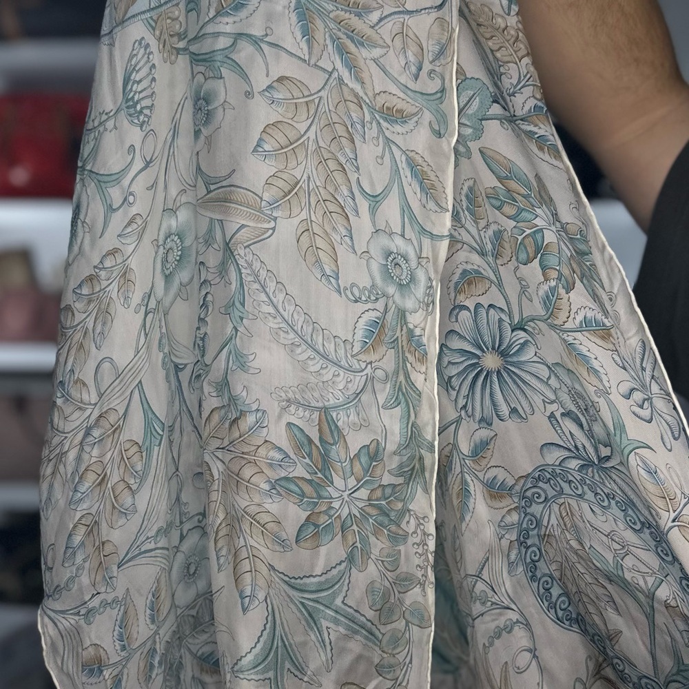 Ferragamo Sheer Muted Colors Scarf